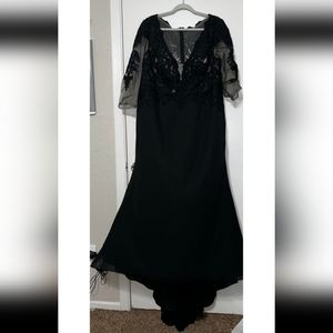 JJ's House Black Mermaid Gown, Size 20w
